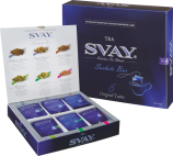 SVAY Sachets bar Коллекция чая класса Luxury, 6 видов  по 10 пирамидок (60 шт)   - Кофейная компания Рустов-Екатеринбург