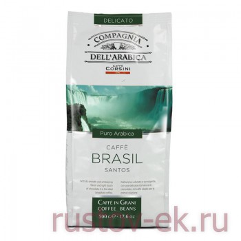 Dell’Arabica Brasil Santos (зерно, 500г) - Кофейная компания Рустов-Екатеринбург