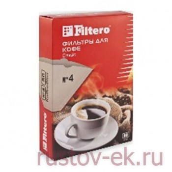 Фильтры для кофе Filtero №4/80, коричневые (80 шт) - Кофейная компания Рустов-Екатеринбург
